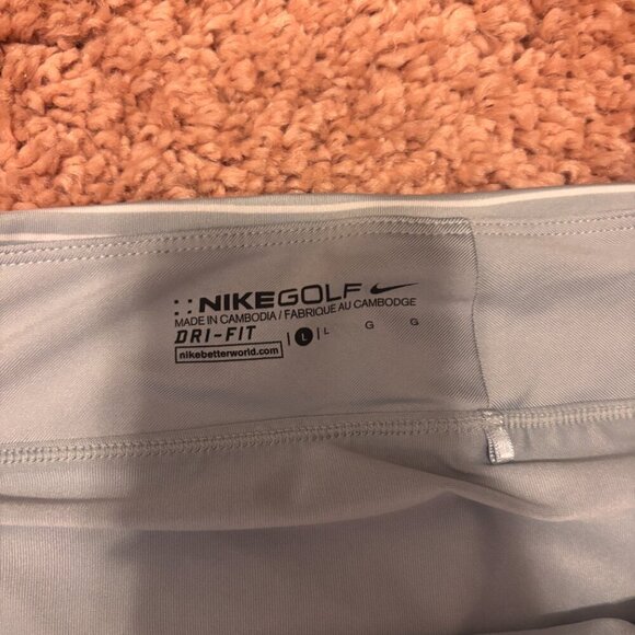 Nike Golf Womens Dri-Fit UV Victory Printed Gray/White Stripe Skort Ruffle Sz L - Picture 3 of 7